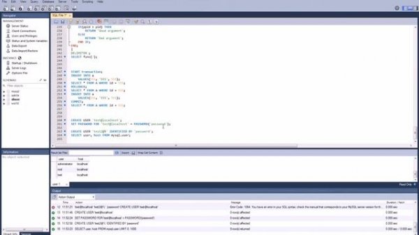Пользователи и привилегии в MySQL