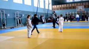 Соревнования дзюдо - первый раз.