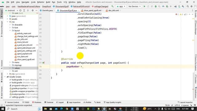 How to Calculate Total and Current Page Number of PDF in Android Studio смотреть онлайн