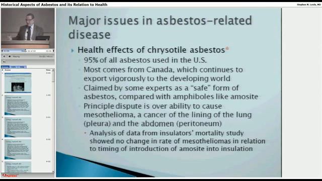 Historical Aspects of Asbestos смотреть онлайн