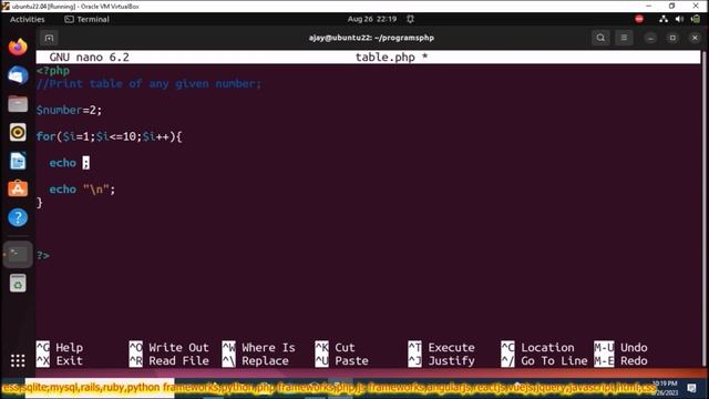 PHP Programs Print a Table of any given Number Part-21 | For Loop смотреть онлайн