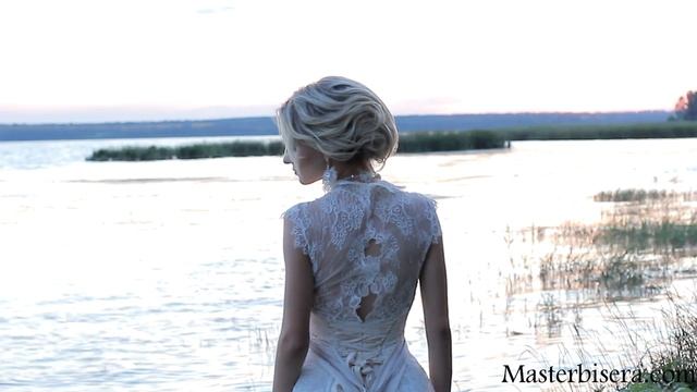 Свадебное Колье из бисера "Хризантема" - бесплатный мастер-класс! смотреть онлайн