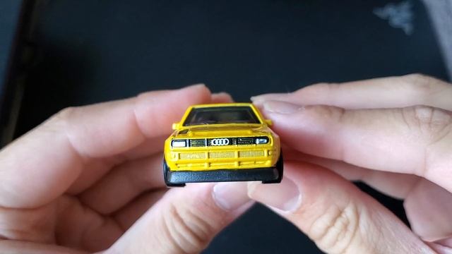 Hot Wheels '84 Audi Sport Quattro (yellow) Unboxing. #HotWheels #Audi #Bilstein #Michelin. смотреть онлайн