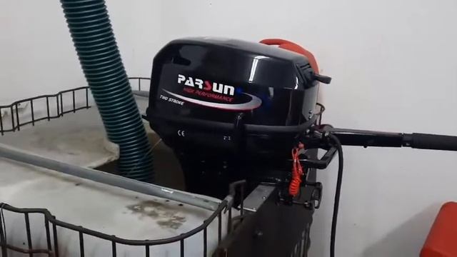 Parsun 15-Первое ТО и обкатка в бочке смотреть онлайн