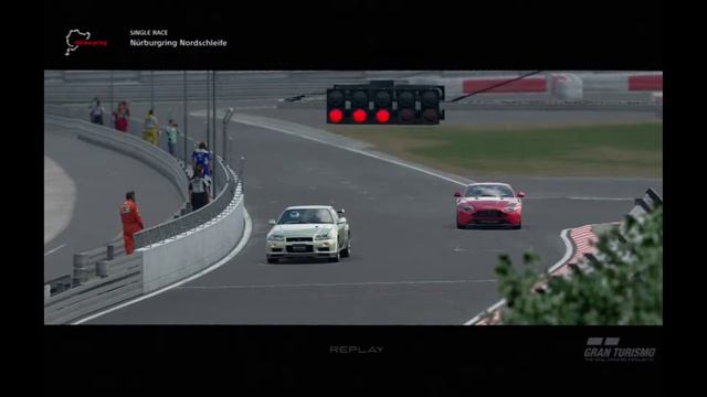 Nissan Skyline R34 GT-R on Nürburgring in VR on PS4 Pro (Gran Turismo Sport PSVR) смотреть онлайн