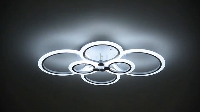 Светодиодная потолочная люстра кольца с пультом «COSMO» 2290-6U - «PiterShopSvet» смотреть онлайн