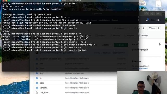 Git - Remote - Trocar url remota смотреть онлайн