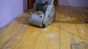 Циклевка пола барабанной паркетно шлифовальной машиной FRANK mod. FSR 20 Super. Ч.1