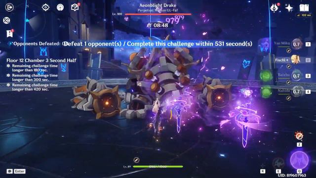 Genshin Spiral Abyss Floor 12 1st Half Feb - Ganyu skin смотреть онлайн
