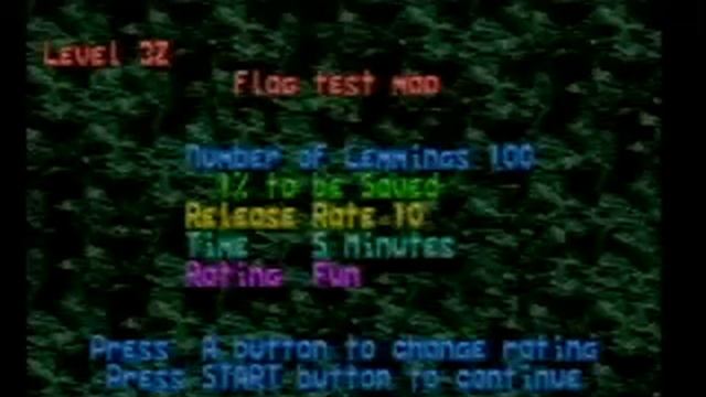 Hidden Secret Levels In Lemmings SEGA Mega Drive (Genesis) смотреть онлайн
