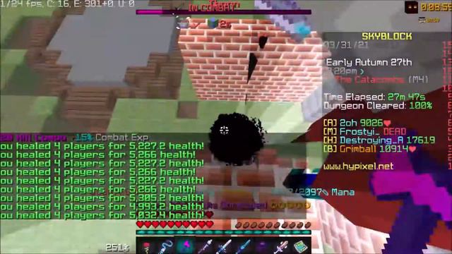 Hypixel Skyblock - Dungeons Master Mode Floor 4 Completion + how to get 50k defense lol смотреть онлайн