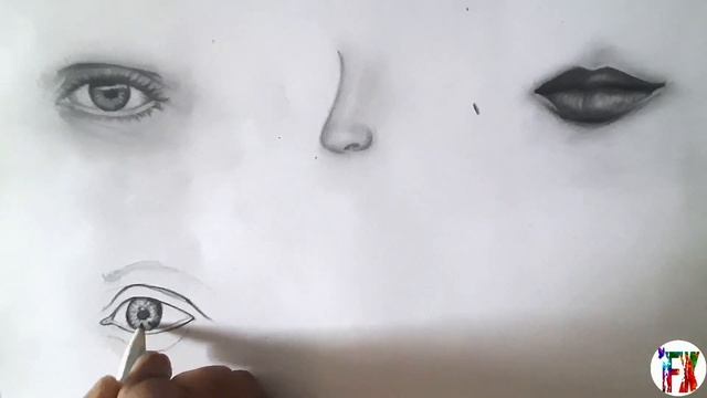 How to draw ✏ an eye || basic tutorial ✍|| FX Art смотреть онлайн