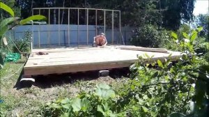 Строительство мастерской 6х6 м.  Начало....Строю один.