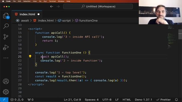 Does async/await block code execution? смотреть онлайн