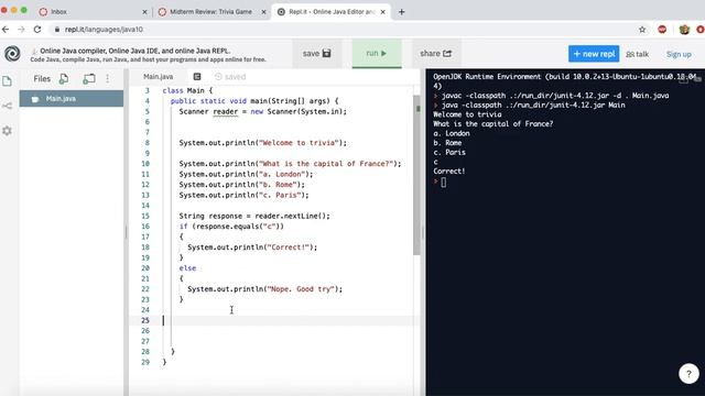 Beginning Java - Trivia Quiz Tutorial смотреть онлайн