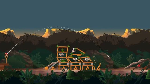 Angry Birds Rio Прохождение Jungle Escape. Уровень 3-11 смотреть онлайн