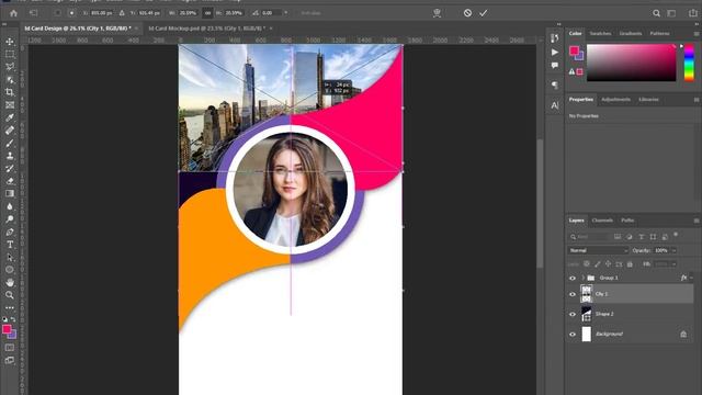 Employee Id Card Design || Photoshop Tutorial смотреть онлайн