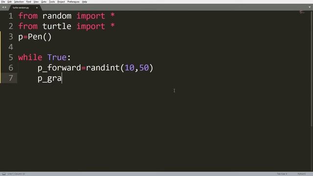 Программа, создающая рисунок на Python. смотреть онлайн