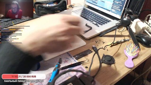 1) Диагностика  MacBook Air 13 Early 2014 A1466 зависает тормозит после залития