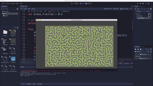 Procedural Content Generation in Godot Part 2: Using Mazes смотреть онлайн