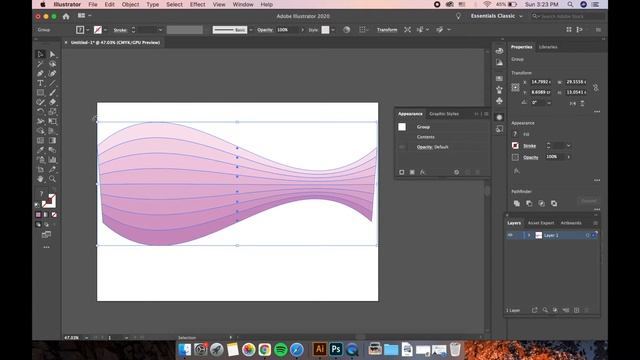 Adobe Illustrator Базовый Курс | Warp Искажение Объектов, Текста | Графическая Иллюстрация - Урок 1