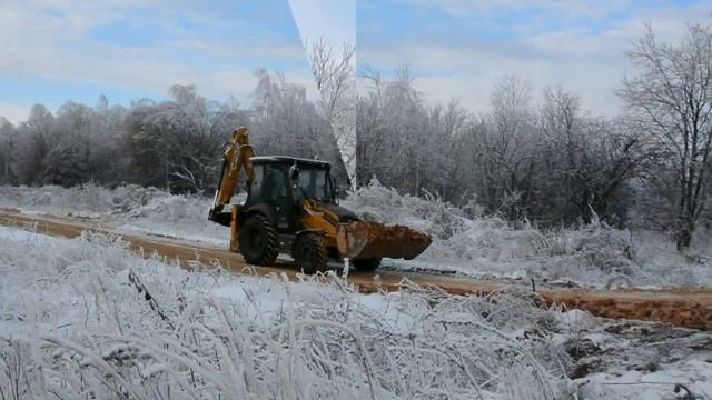Зима в Яблоневой долине. В поселке началась подготовка к запуску продаж участков второй очереди. смотреть онлайн
