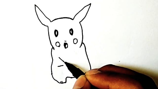 Easy Pikachu sketch in 45 second.(art class) смотреть онлайн