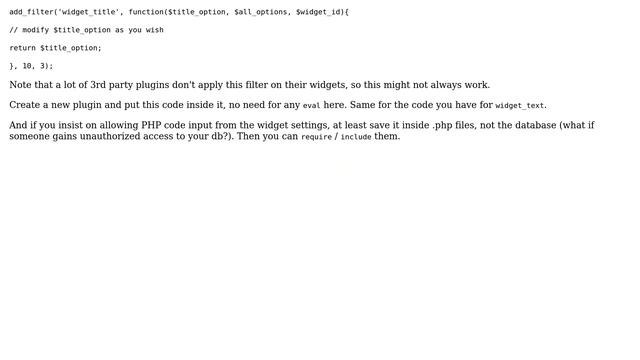 Wordpress: How to make widget title accept php? (2 Solutions!!) смотреть онлайн