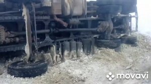 Хово8×4 самосвал. работа зимой. Работа на грузовике зимой