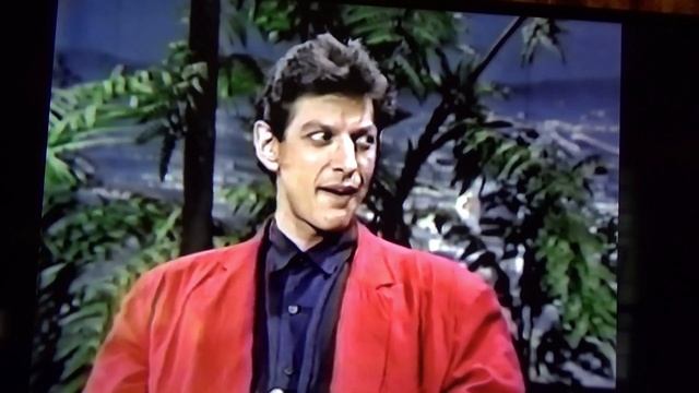 Jeff Goldblum on Tonight show with host Garry Shandling 1987 смотреть онлайн