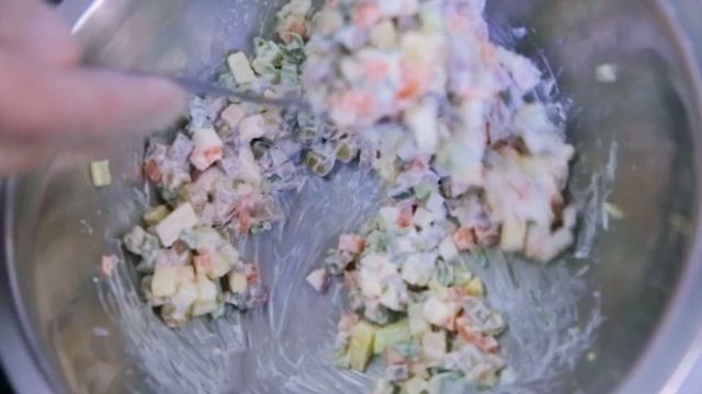 Салат Оливье по тайному  рецепту Люсьена Оливье | 