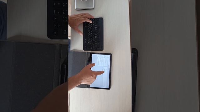 Беспроводная клавиатура Bluetooth/ русская раскладка переключение. смотреть онлайн