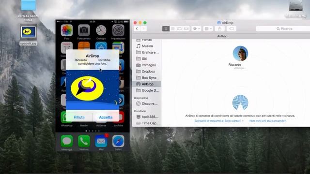 Utilizzare AIRDROP tra Mac e iPhone con (Yosemite e iOS 8) смотреть онлайн