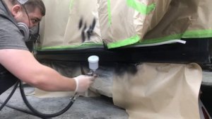 Ремонт мятого порога. Часть 2. Покраска в переход. Toyota Corolla