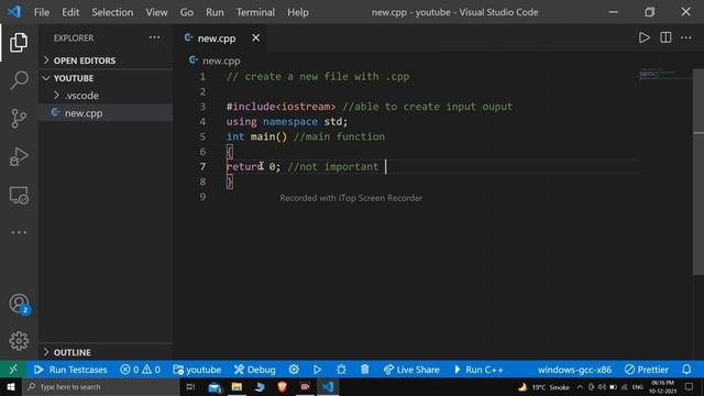 How to run your first program in Cpp/C++ #ITCODE #github смотреть онлайн