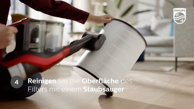 Filtertausch & Wartung Philips Luftreiniger AC3033 AC4236 смотреть онлайн