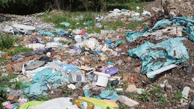 Стихийная свалка в селе Жаны-Базар_1 смотреть онлайн