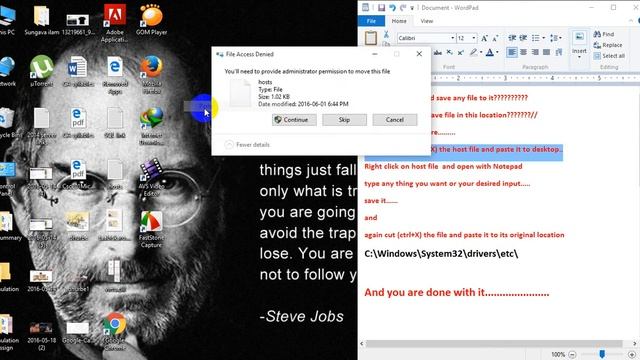 Hosts file edit permission denied(Solved) смотреть онлайн