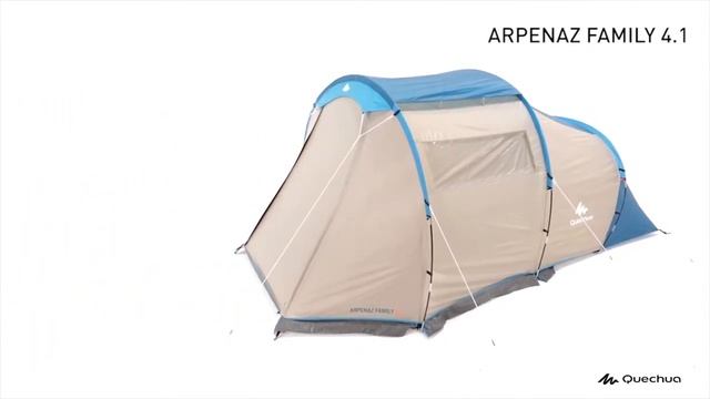 Установка кемпинговой палатки ARPENAZ FAMILY 4.1 (Сборка и разборка палатки от Quechua) | Декатлон смотреть онлайн