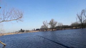 Ловля окуня весной на отводной поводок с берега, нашел стаи окуня