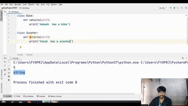 OOP in Python | Polymorphism in Python in Hindi #12 смотреть онлайн