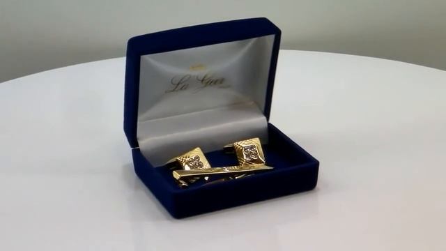 Подарочный набор "LA GEER": заколка для галстука, запонки смотреть онлайн