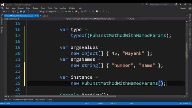 call public instance method with named params using reflection in c# смотреть онлайн