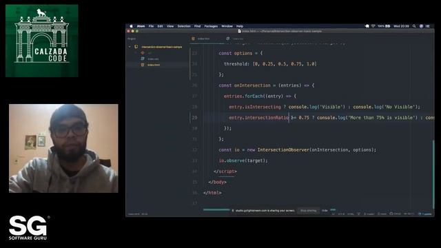 #CalzadaCode 20.11 - Intersection Observer смотреть онлайн
