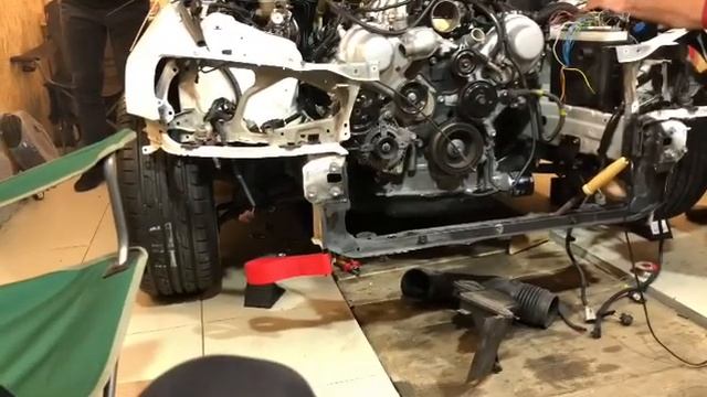 Первый запуск 3uz-fe Mt Altezza