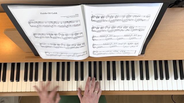 "Fields of Gold"- Sting (piano cover) for intermediate. смотреть онлайн