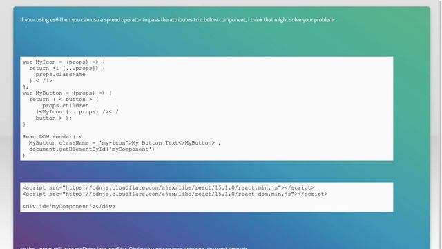 React: Pass component as prop without using this.props.children смотреть онлайн