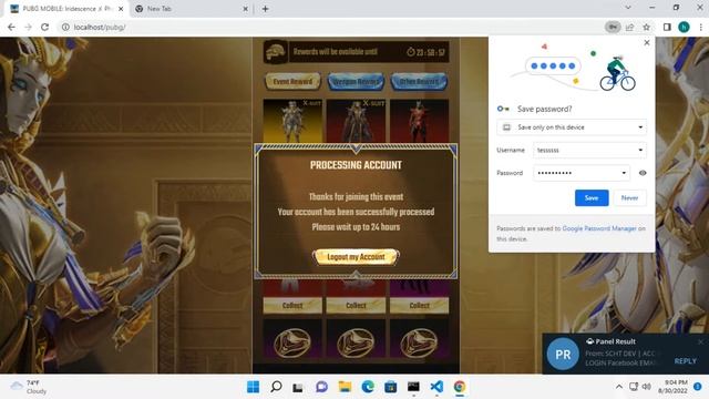 script phising page pubg mobile acc to telegram bot смотреть онлайн