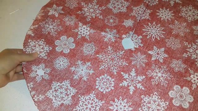 Шью ПРИСТВОЛЬНЫЙ круг для ЁЛКИ + СКАТЕРТЬ, Новогодний текстиль смотреть онлайн