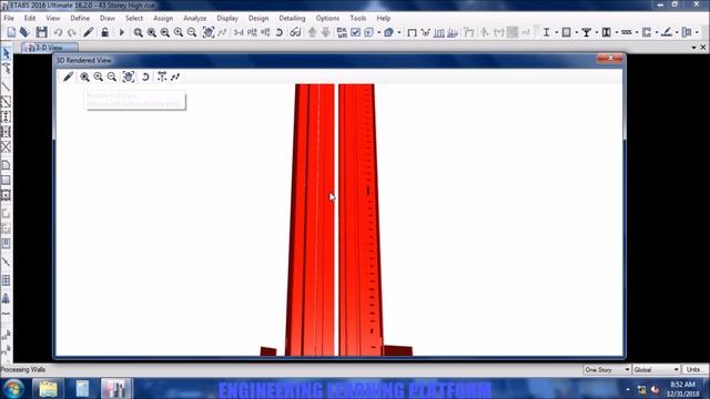 Advanced viewing options in etabs tutorial - 3D Rendered View sections смотреть онлайн
